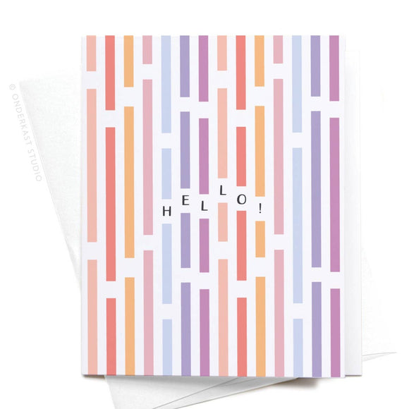 Hello! Stripes Card