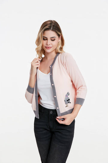 Leslie Swingin’ Pigeons Cardigan - 0