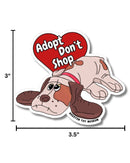Adopt Don't Shop Pound Puppies Sticker-2