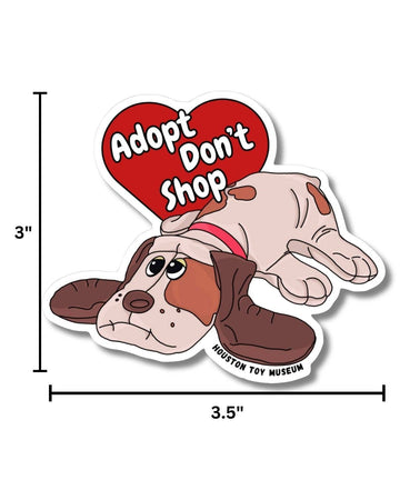Adopt Don't Shop Pound Puppies Sticker - 0
