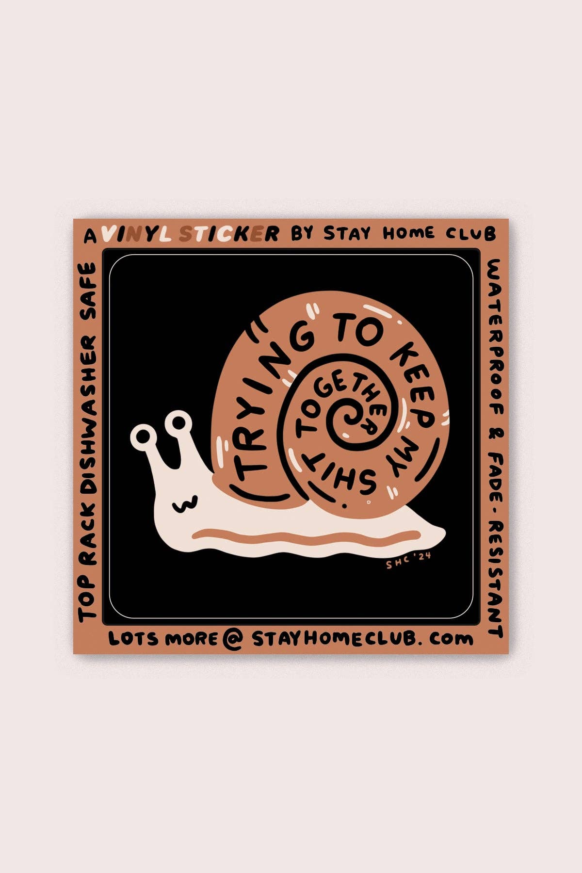 Trying Snail Sticker