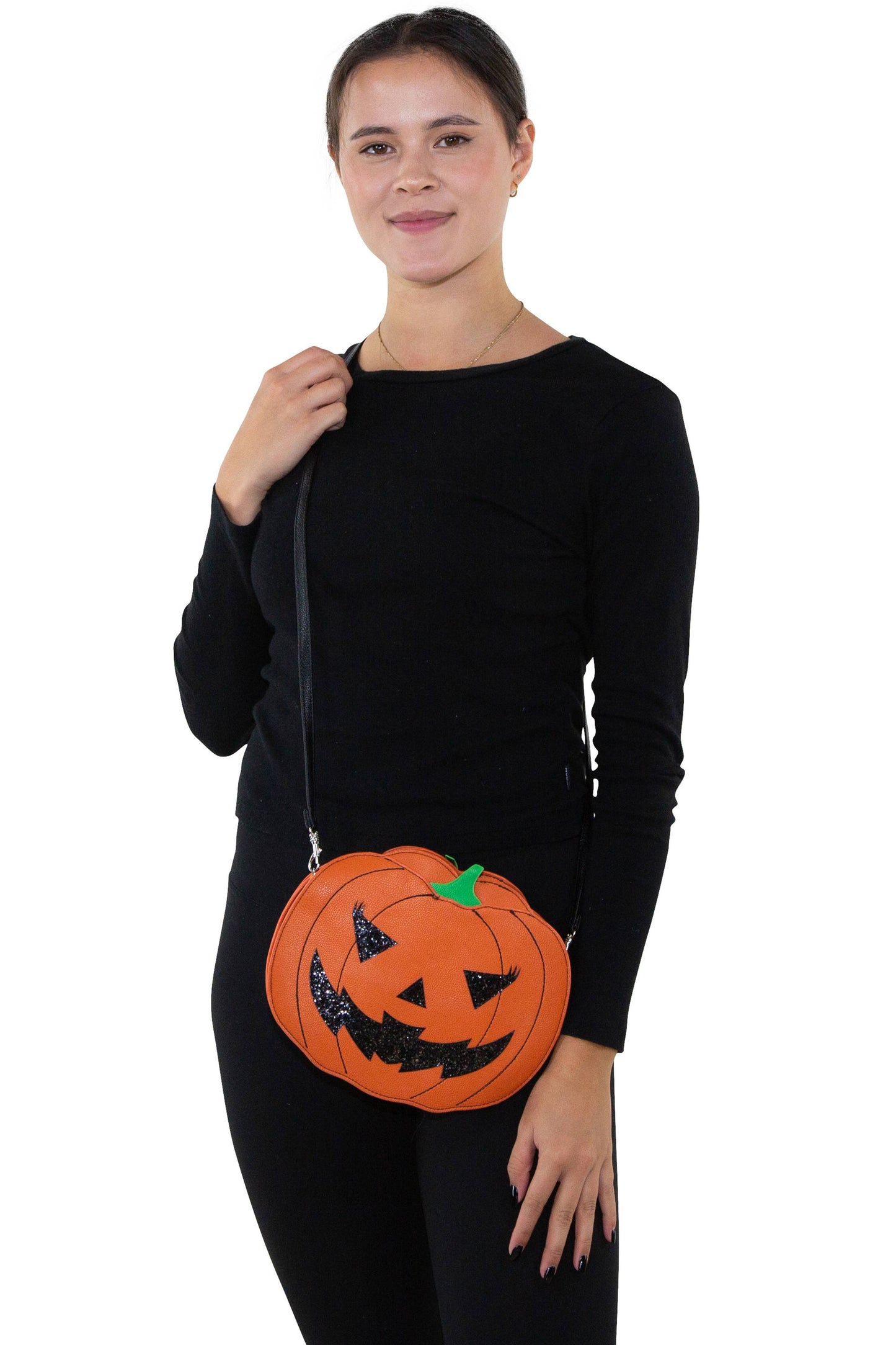 Two Faced Jack-O-Lantern Crossbody Bag