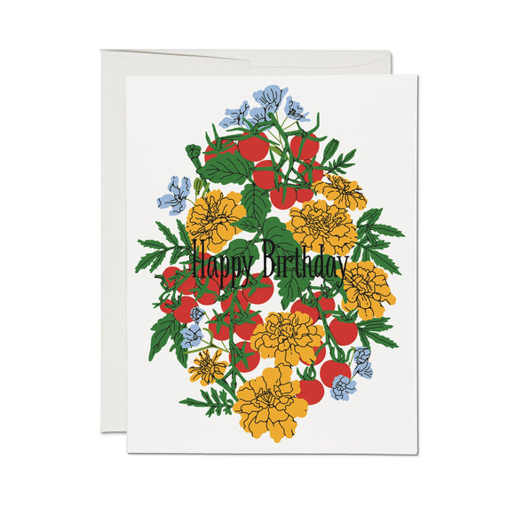 Tomato Blossoms Birthday Card