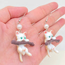 Branch Cat Earrings-1