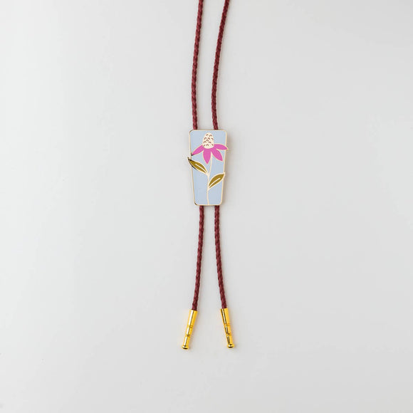 Echinacea Bolo Tie