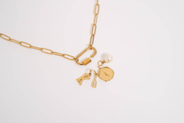 Paperclip Carabiner Necklace - 0