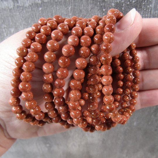 Gemstone Round Bead Bracelets