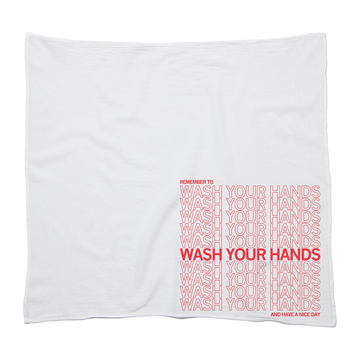 Wash Your Hands Repeating Pattern Kitchen Towel - 0