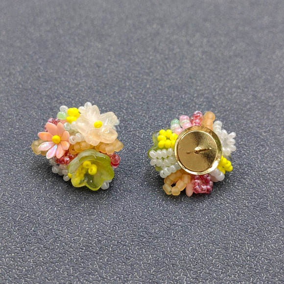 Beaded Flower Earrings