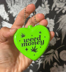 Weed Money Rubber Heart Coin Purse-2