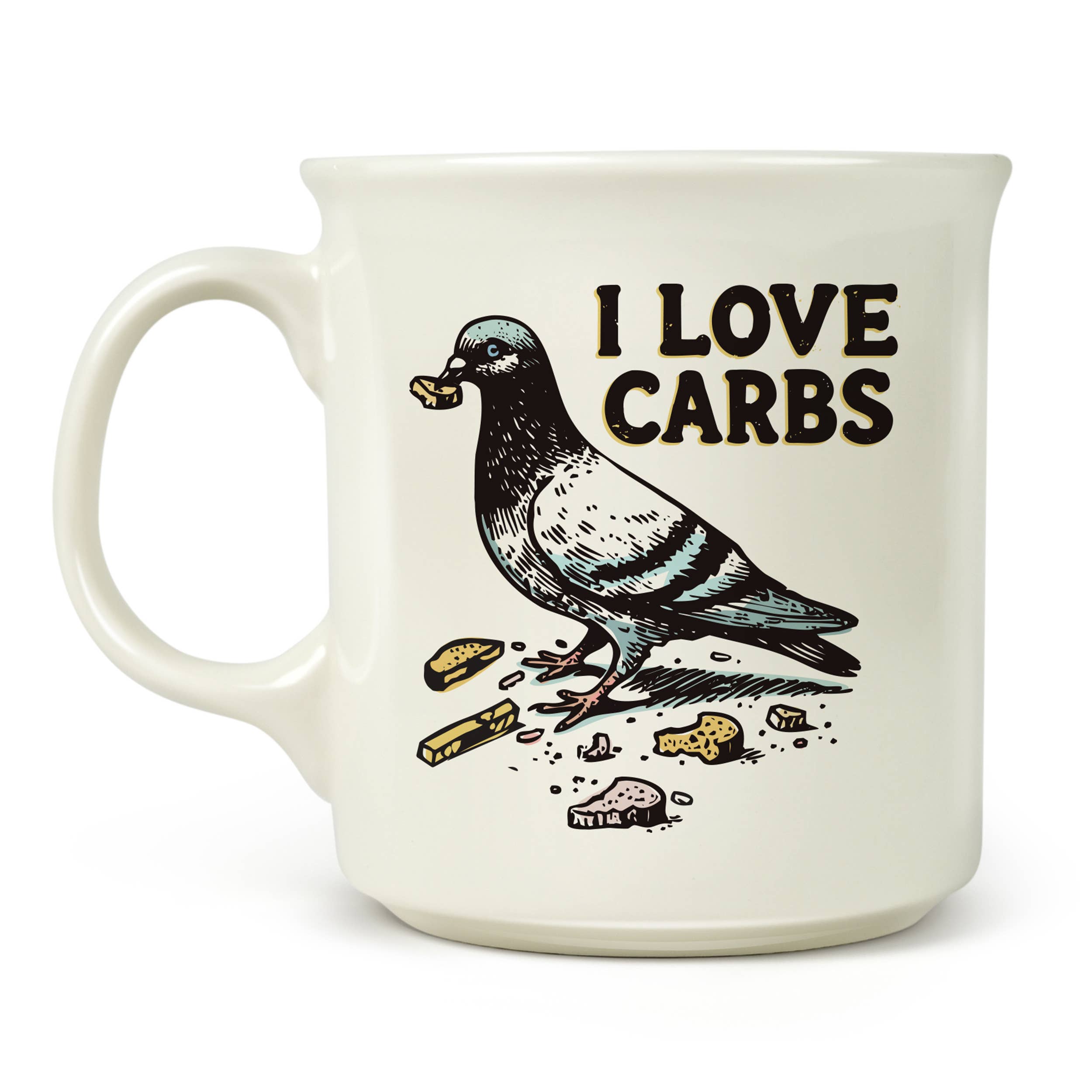 Fred & Friends I Love Carbs Pigeon Mug
