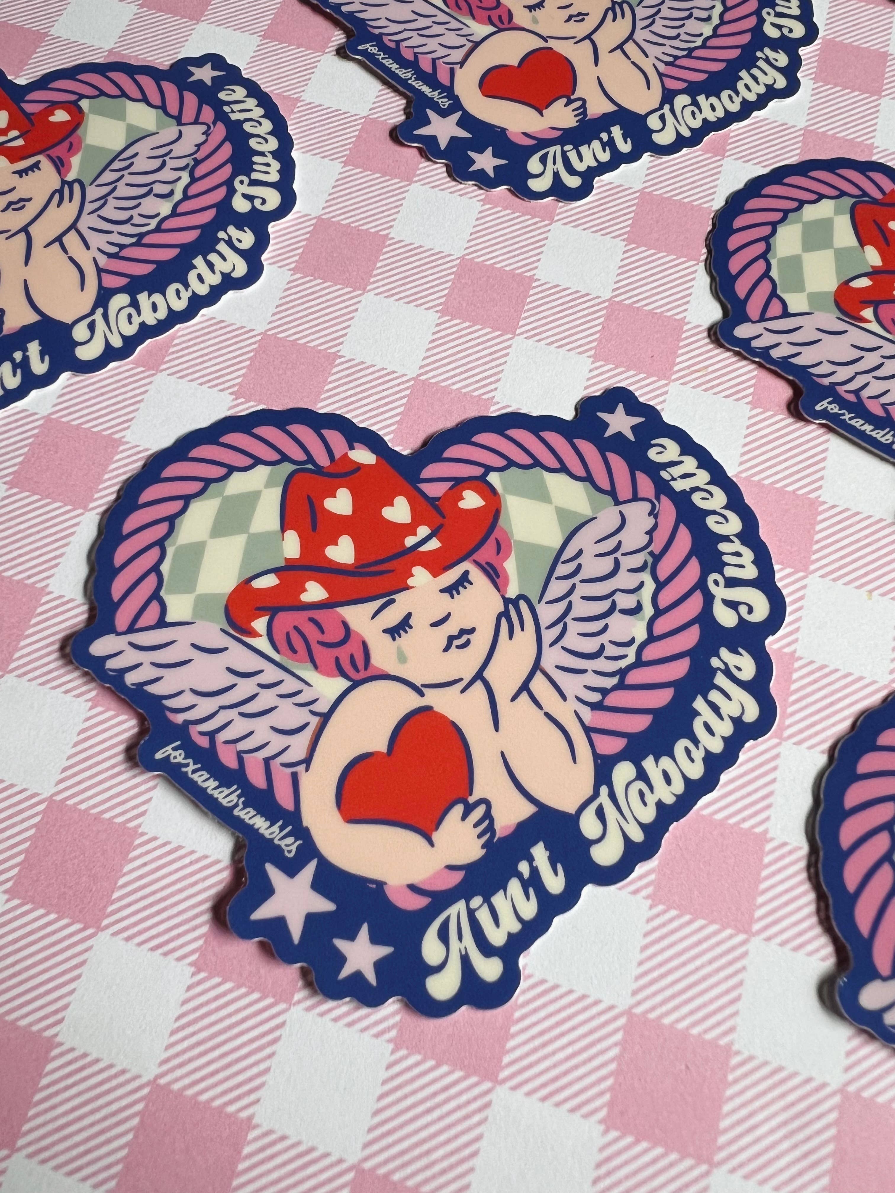 Nobody’s Sweetie Cowboy Sticker