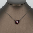 Gothic Heart Skeleton Hands Necklace-1