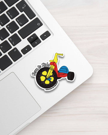 Big Wheel Born to Ride Sticker - 0