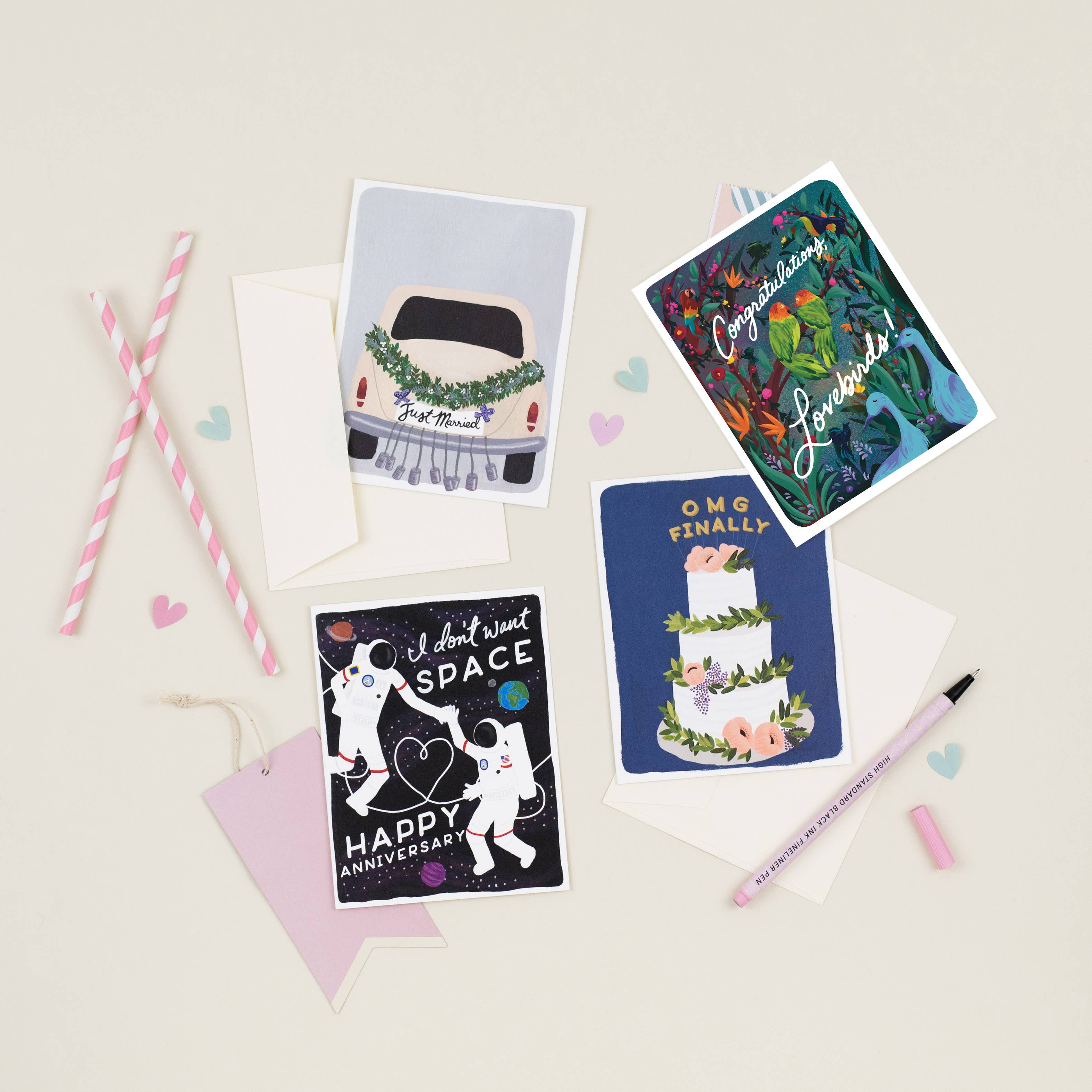 Lovebirds Wedding Card - 0