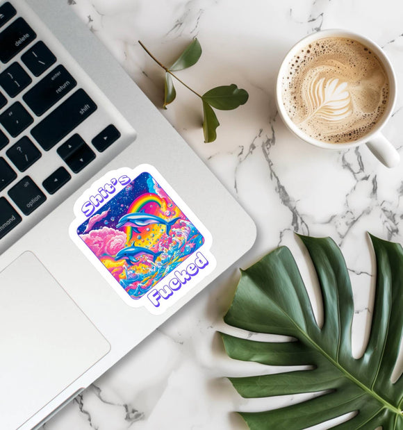 Shit’s Fucked 90s Sticker