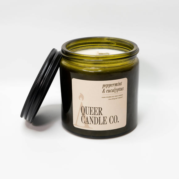Peppermint + Eucalyptus | Queer Candle Company