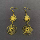 Sun Ray Dangle Earrings-1