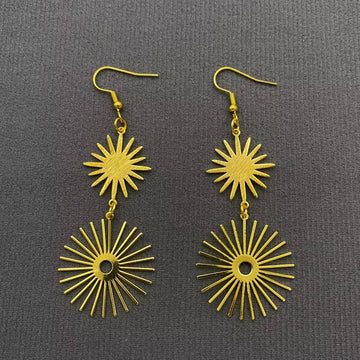Sun Ray Dangle Earrings