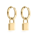 Padlock Hoop Earrings-3