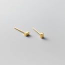 Tiny Cube Stud Earrings-1