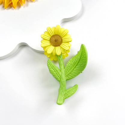 Sunflower Hair Claw Clip