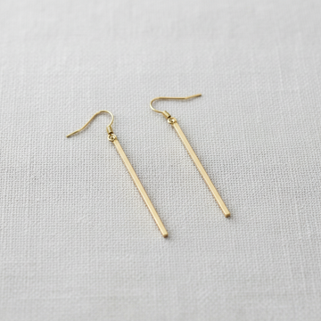 Geometric Line Drop Earrings