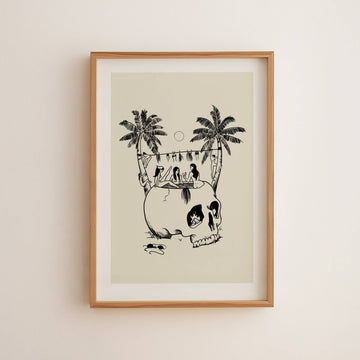 "The Freaky Tiki" Art Print