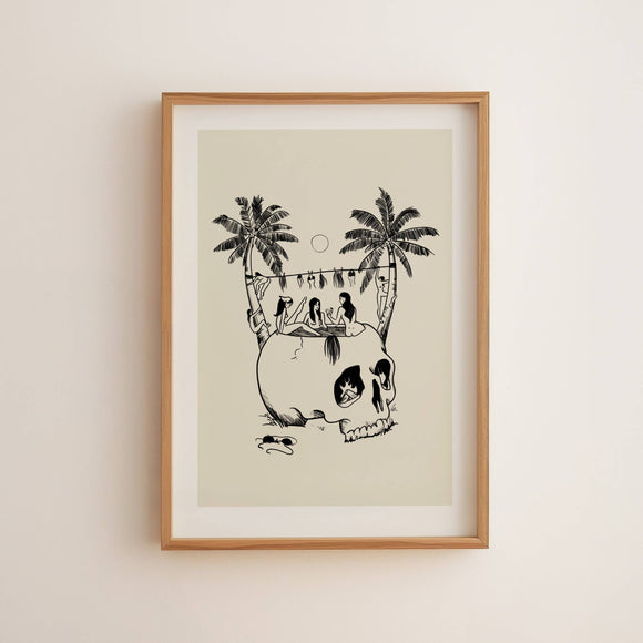 "The Freaky Tiki" Art Print