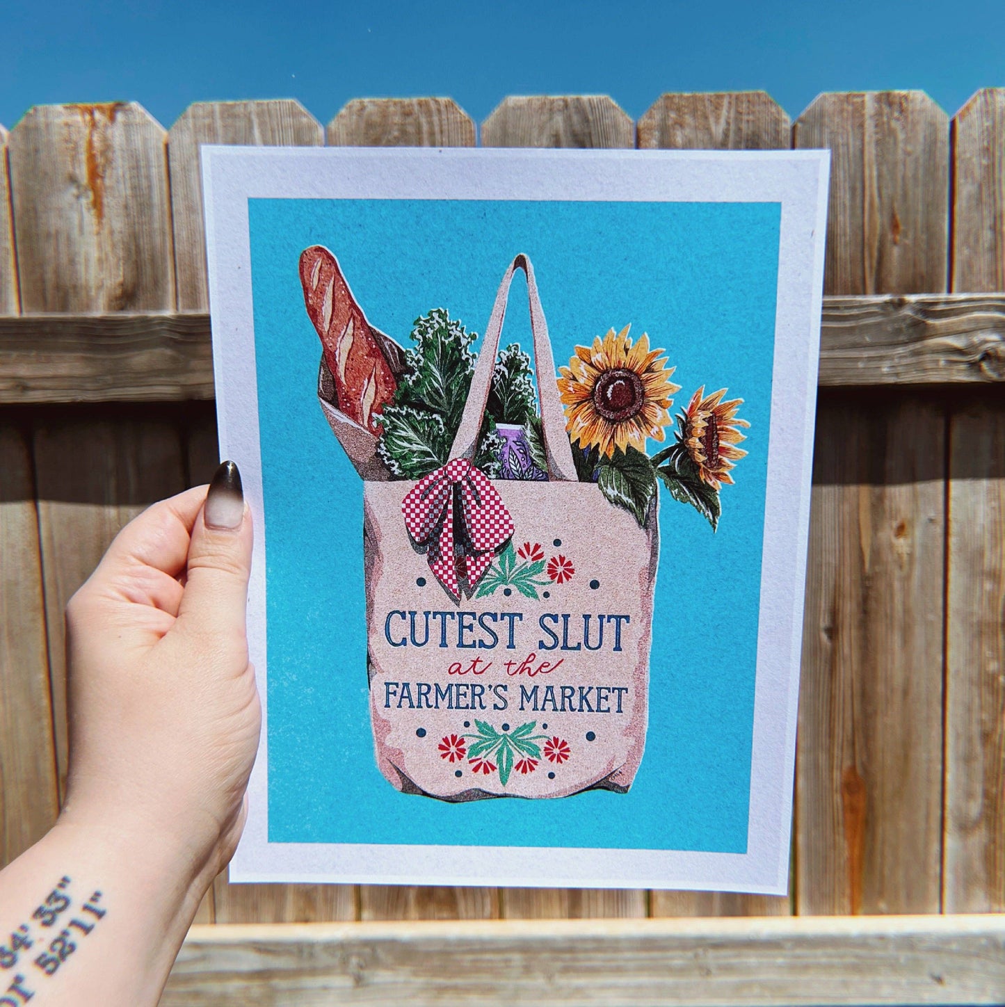 Cutest Slut At The Farmers Market Print