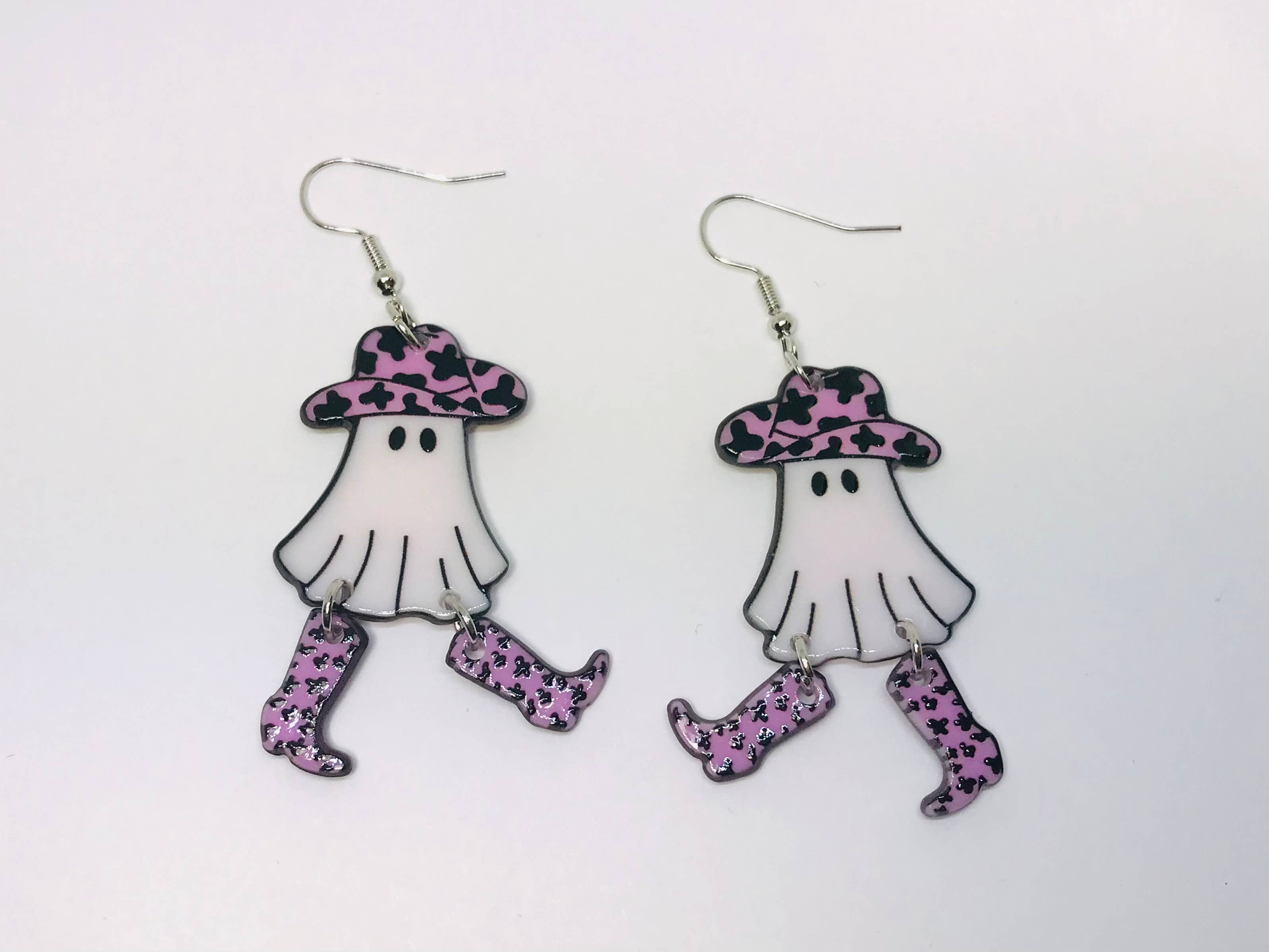 Cowgirl Ghost Boots Earrings