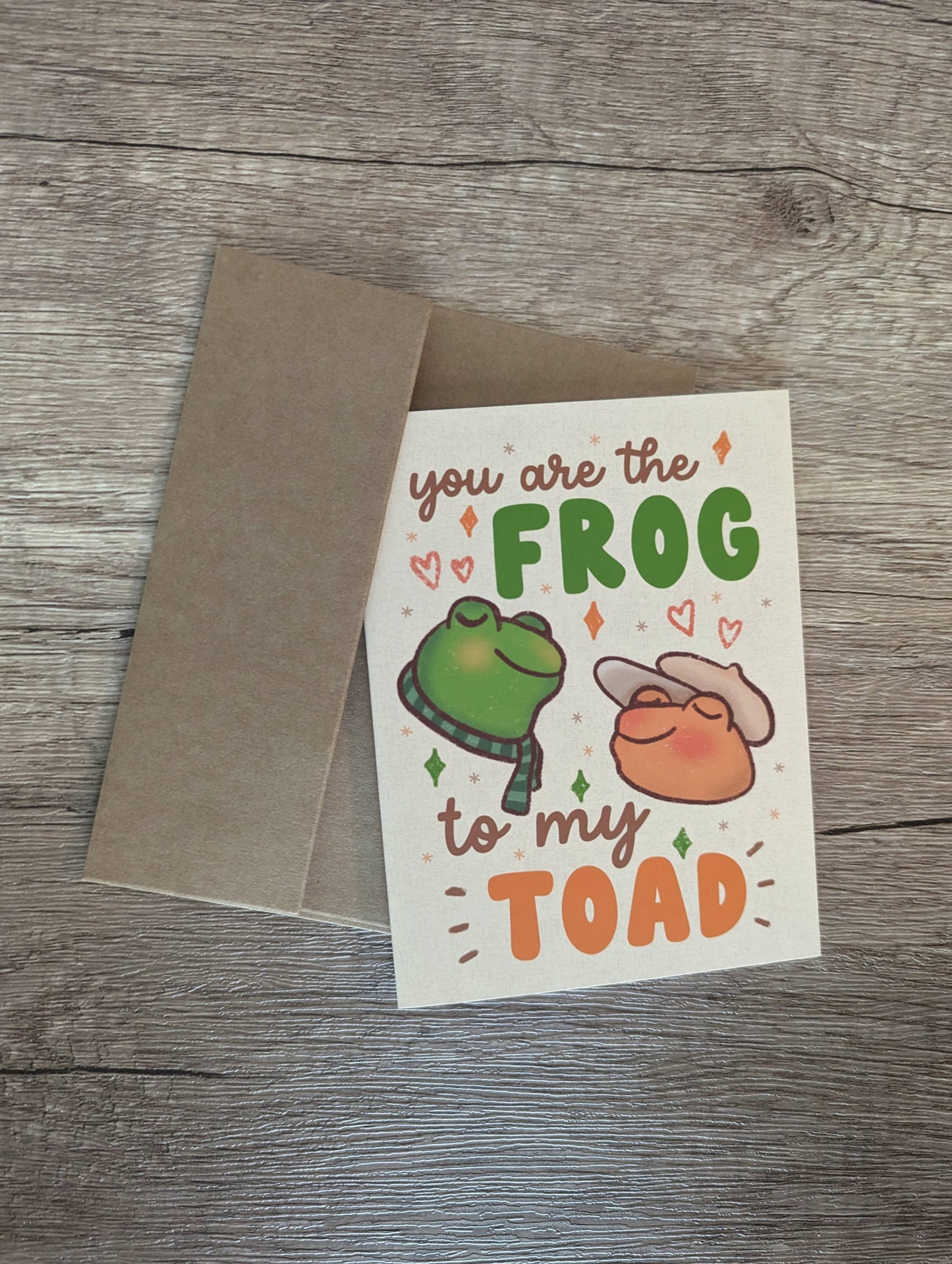 Frog to my Toad Card