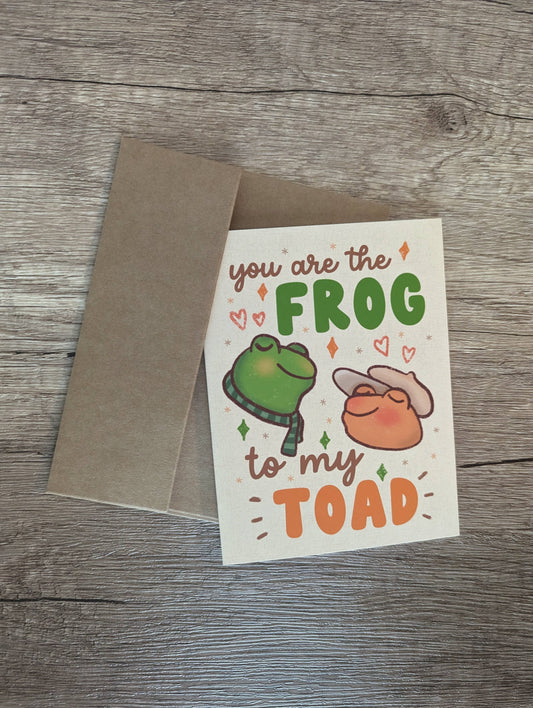 The Frog to my Toad Card