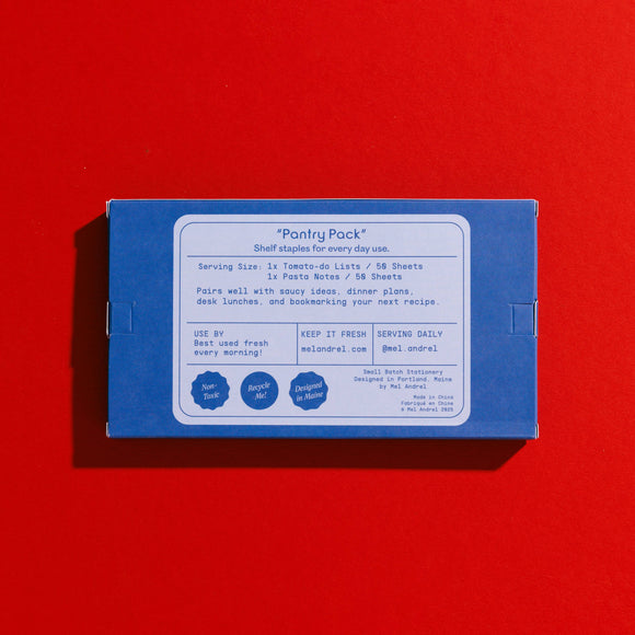 Pasta + Tomato Sticky Note 2-Pack