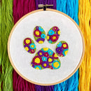 Flower Paw-er Cat and Dog Paw Embroidery Kit-1