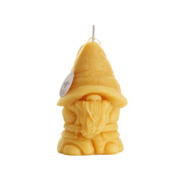 Holiday Gnome Beeswax Candle