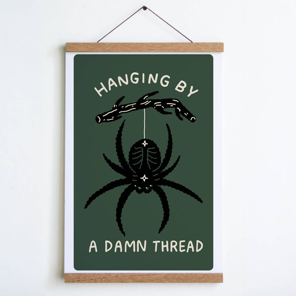 Hanging by a Thread Spider Print