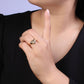 Dainty Heart FU Signet Ring