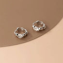 Jewel Huggie Hoop Earrings-3