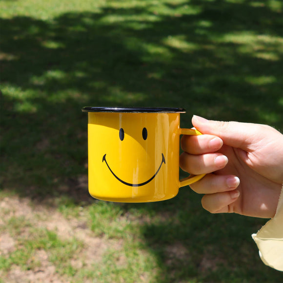 Smiley Enamel Mug