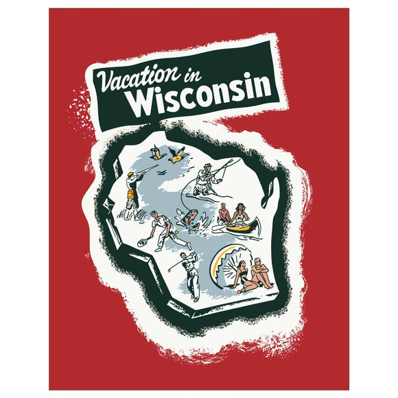Vacation In Wisconsin Magnet