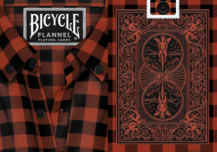 Flannel Bicycle Playing Cards