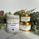 Blue Spruce + Mint Soy Wax Candle-1