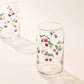 Cherry Scatter Soda Can Glass
