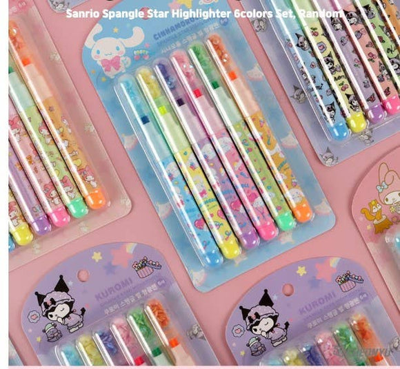 Sanrio Star Highlighter Set of 6