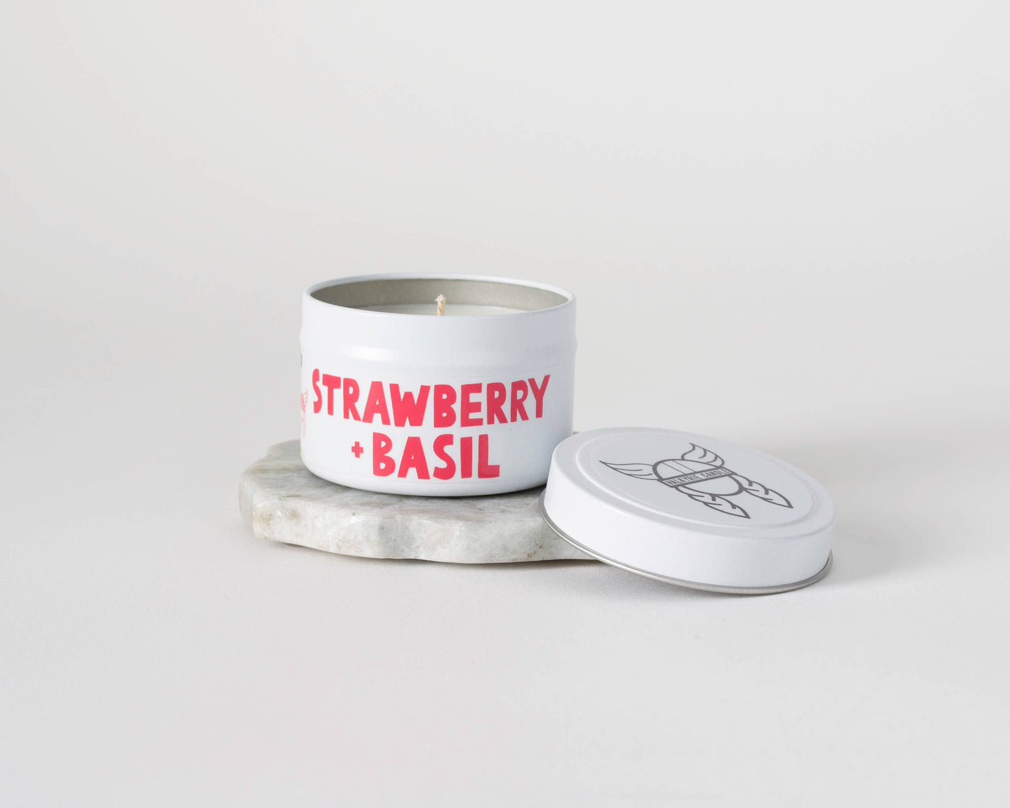 Strawberry Basil Valkyrie Candle Tin