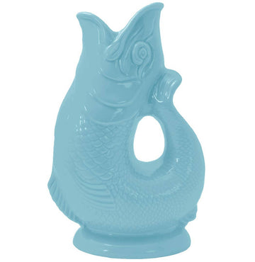 Pale Blue Gluggle Mini Jug