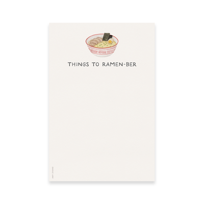 Things To Ramen-ber Notepad - 0