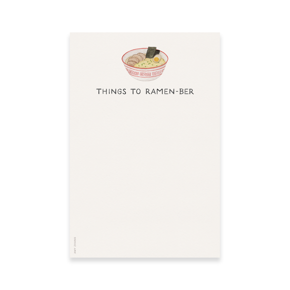 Things To Ramen-ber Notepad