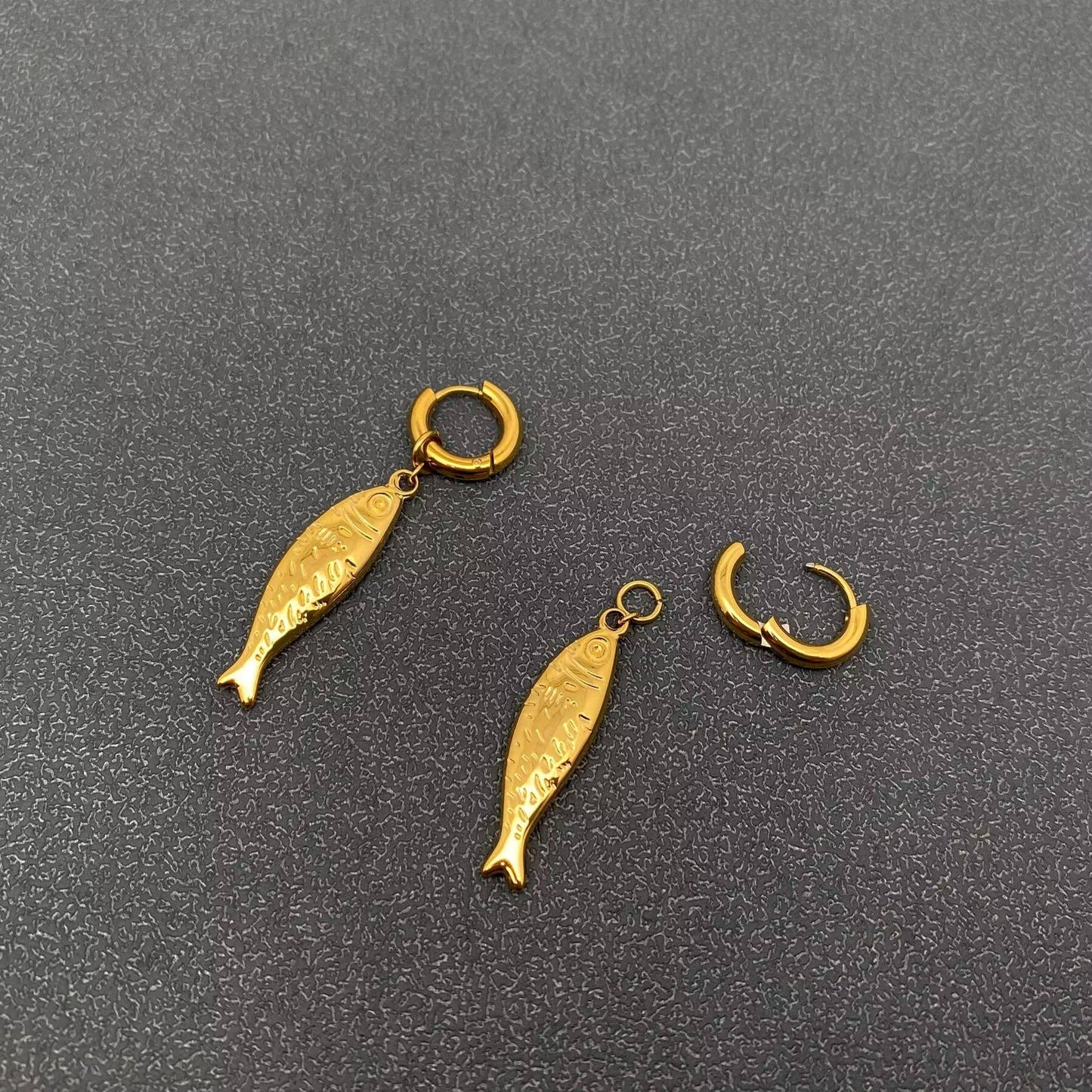 Fish Huggie Earrings